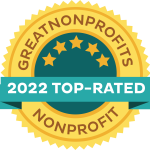 Seal stating 2022 top-rated nonprofit from GreatNonprofits